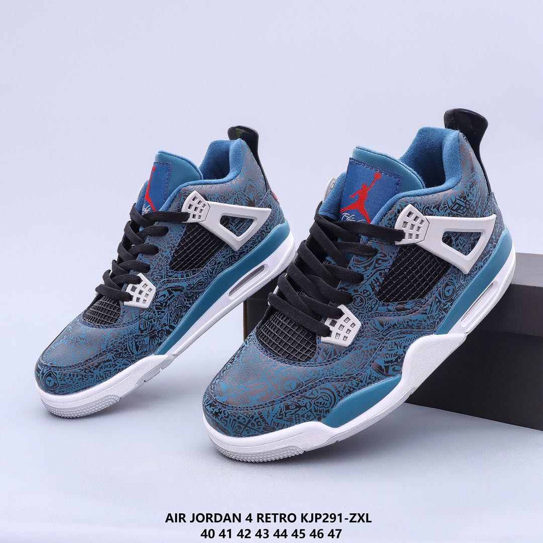 New Air Jordan 4 Laser Blue White